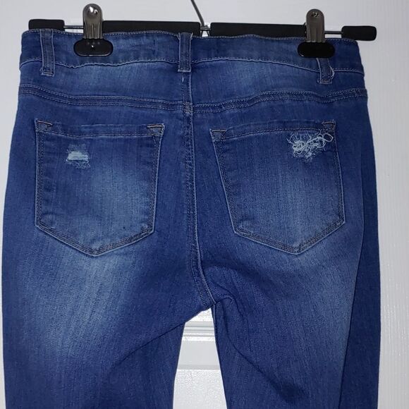 Enjean skinny distressed jeans  Sz 3 - Picture 6 of 8